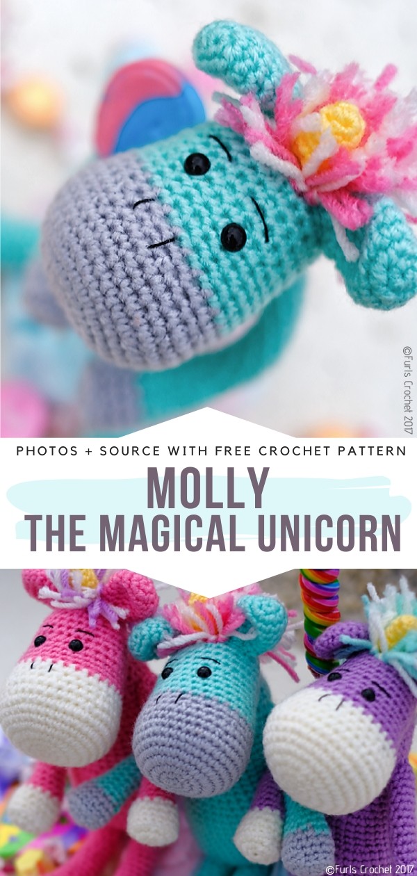 Molly the Magical Unicorn Free Crochet Pattern