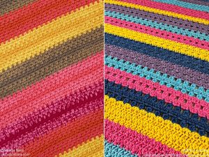 The Best Striped Crochet Blanket Free Patterns