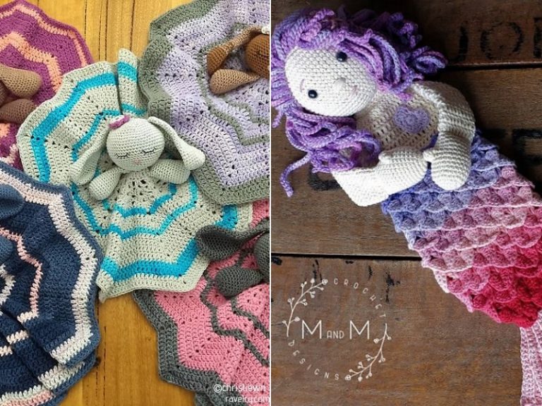 Colors of the Rainbow Crochet Loveys – Free Patterns