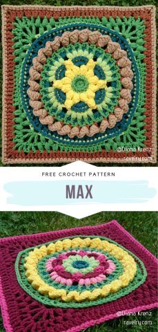 Colorful Squares with Free Crochet Patterns - Our Top Picks