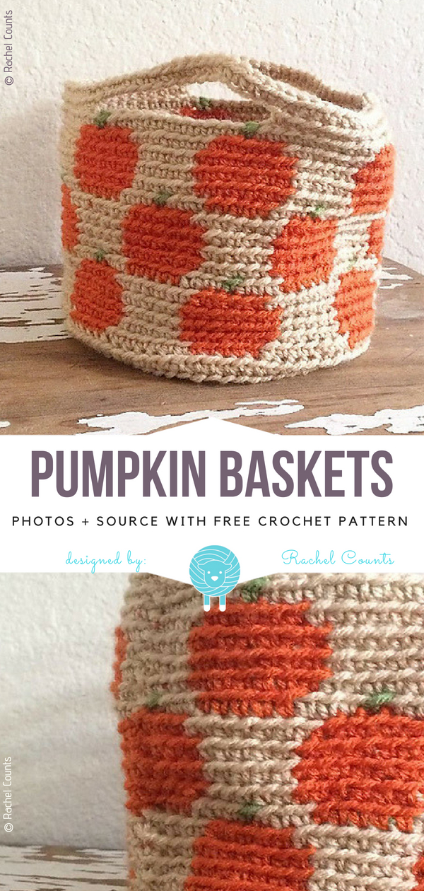 Crochet Pumpkin Basket