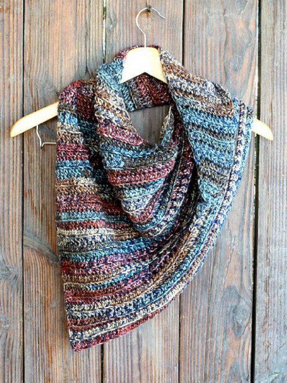 Fall Shawl Free Crochet Pattern