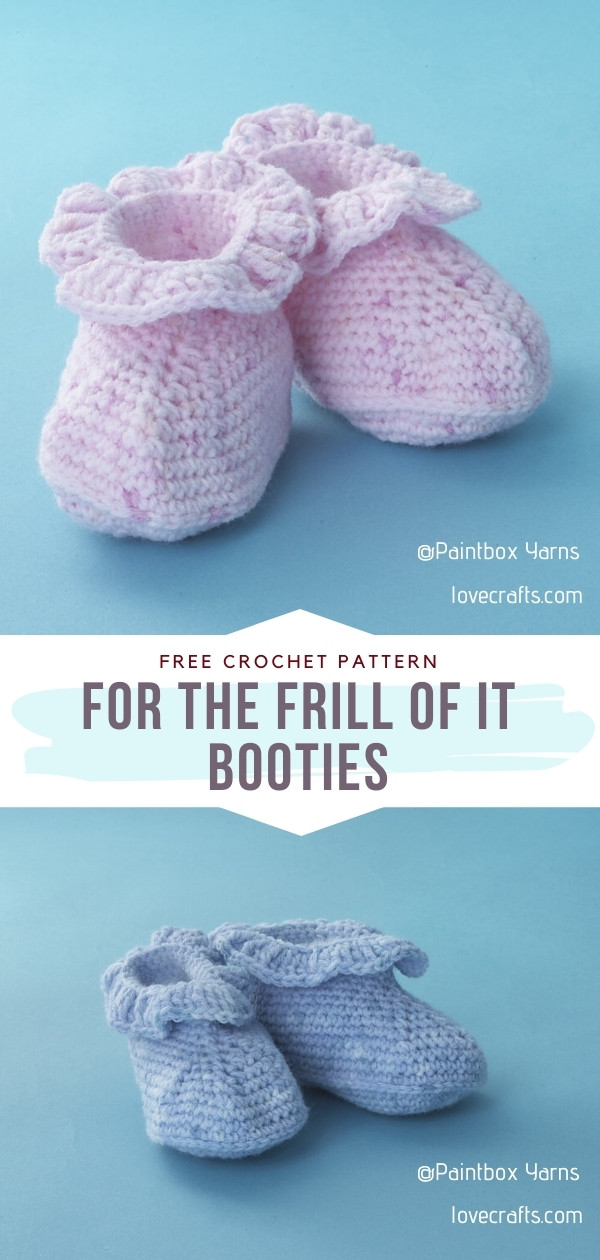 Little Lady Baby Booties - Free Crochet Pattern