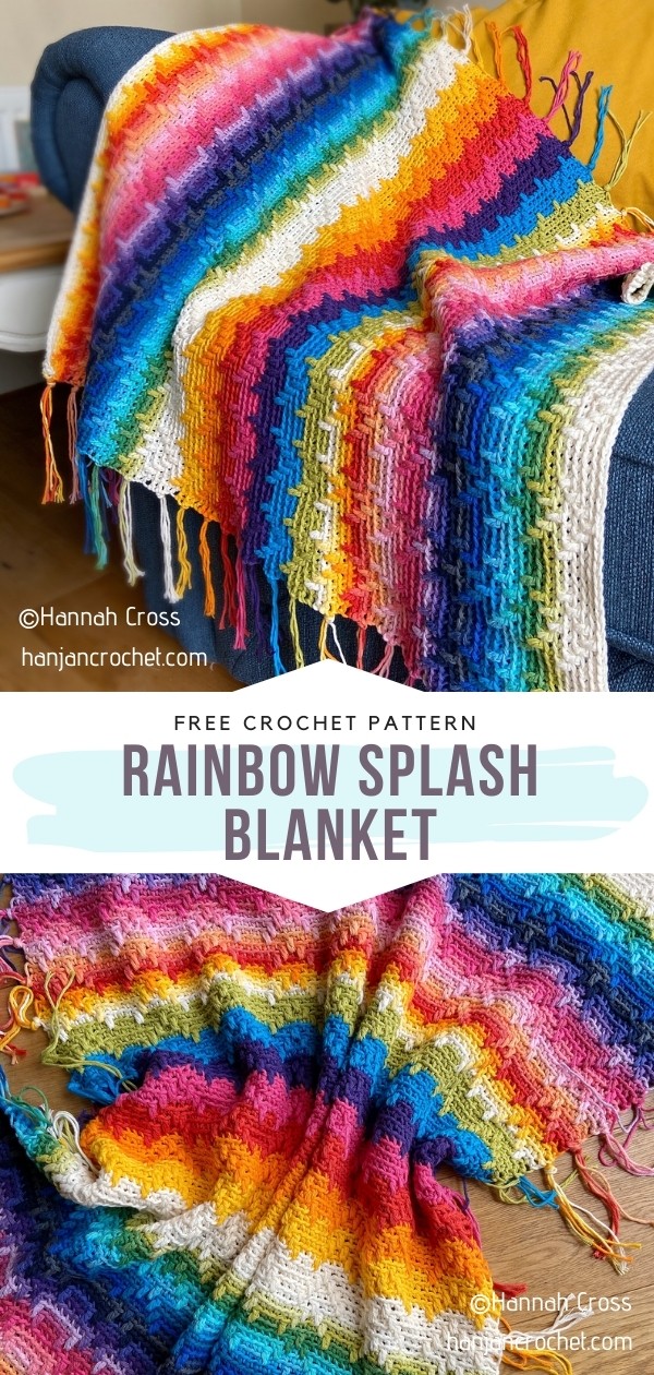 Rainbow Crochet Blanket