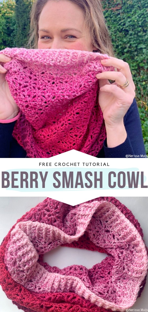 Berry Smash Cowl Free Crochet Pattern