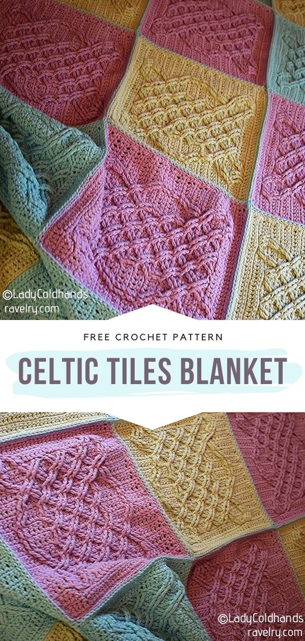 Celtic Tiles Crochet Blanket