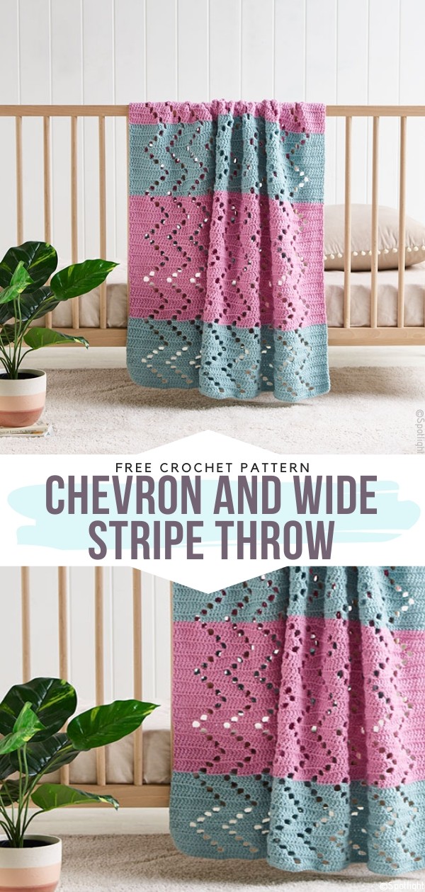 Chevron and Wide Stripe Throw