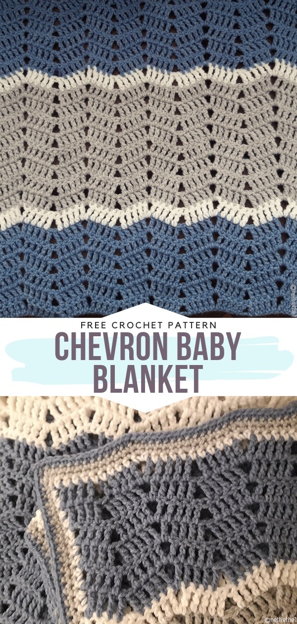 Chevron baby blanket