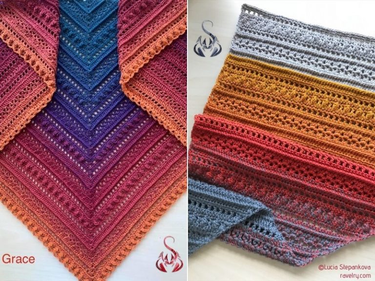 Spectacular Gradient Summer Shawls - Free Crochet Patterns