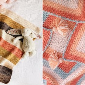 Touch of Peach Baby Blankets Free Crochet Patterns