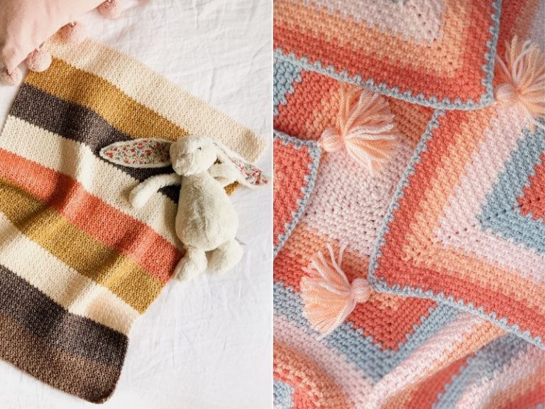 Touch of Peach Baby Blankets Free Crochet Patterns