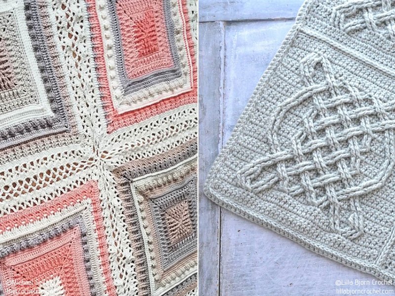 Delightful Squares Crochet Afghans