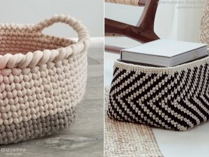 Modern Home Crochet Baskets - Free Patterns