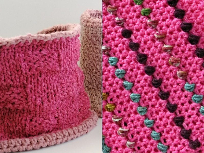 Pink Cowls Free Crochet Pattern