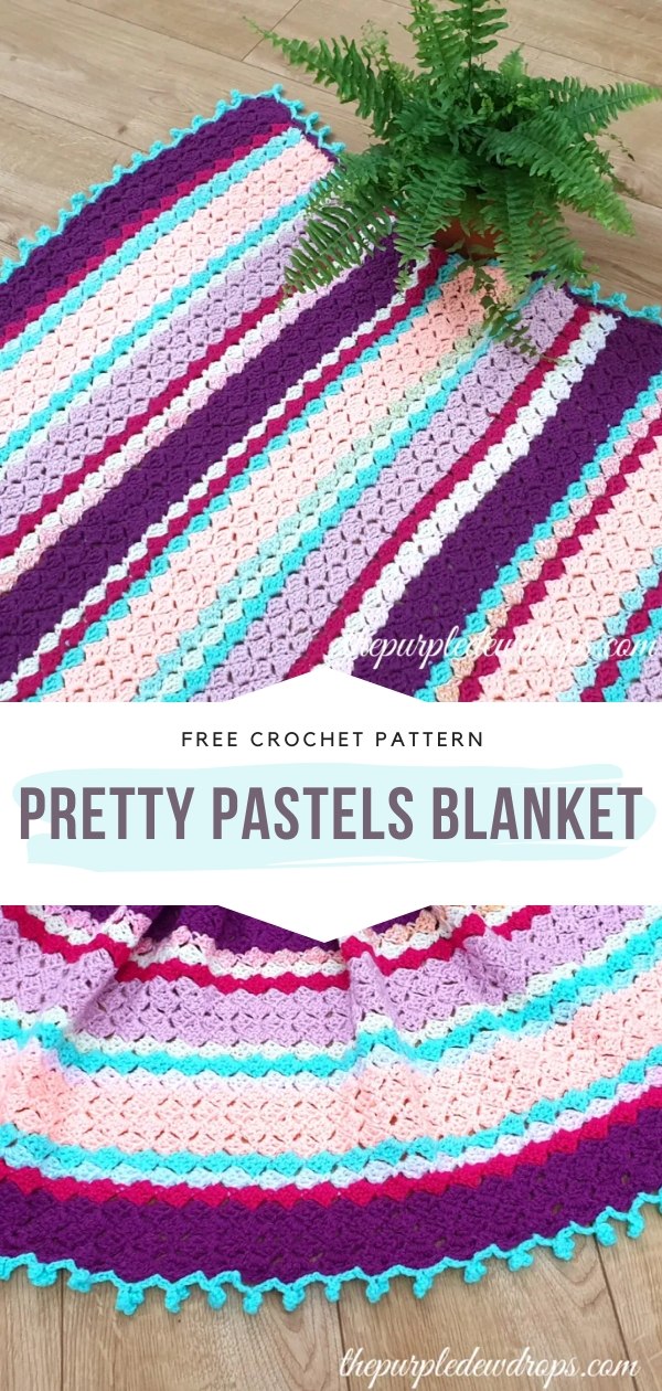 Stripy Crochet Blanket