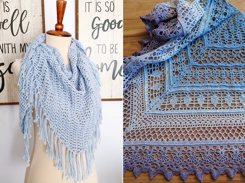 Spring Air Shawls Free Crochet Patterns