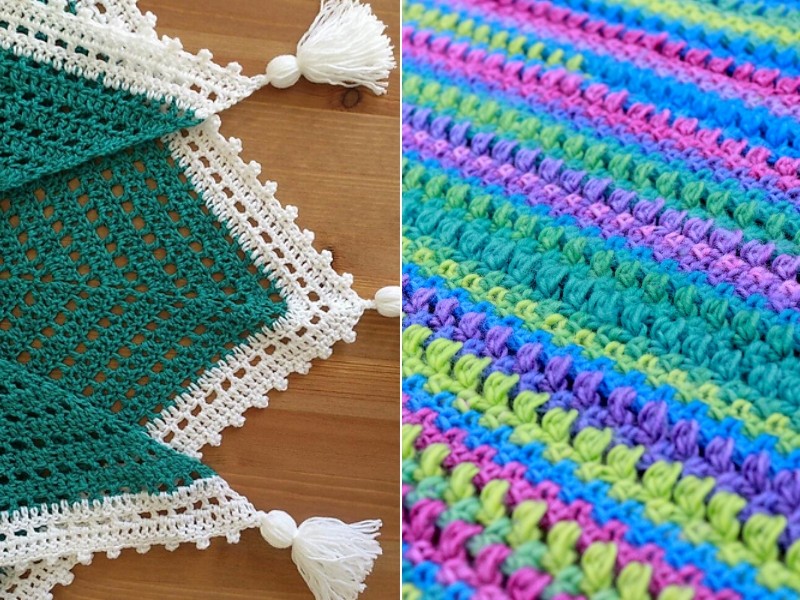 Spring Energy Scarves Free Crochet Patterns