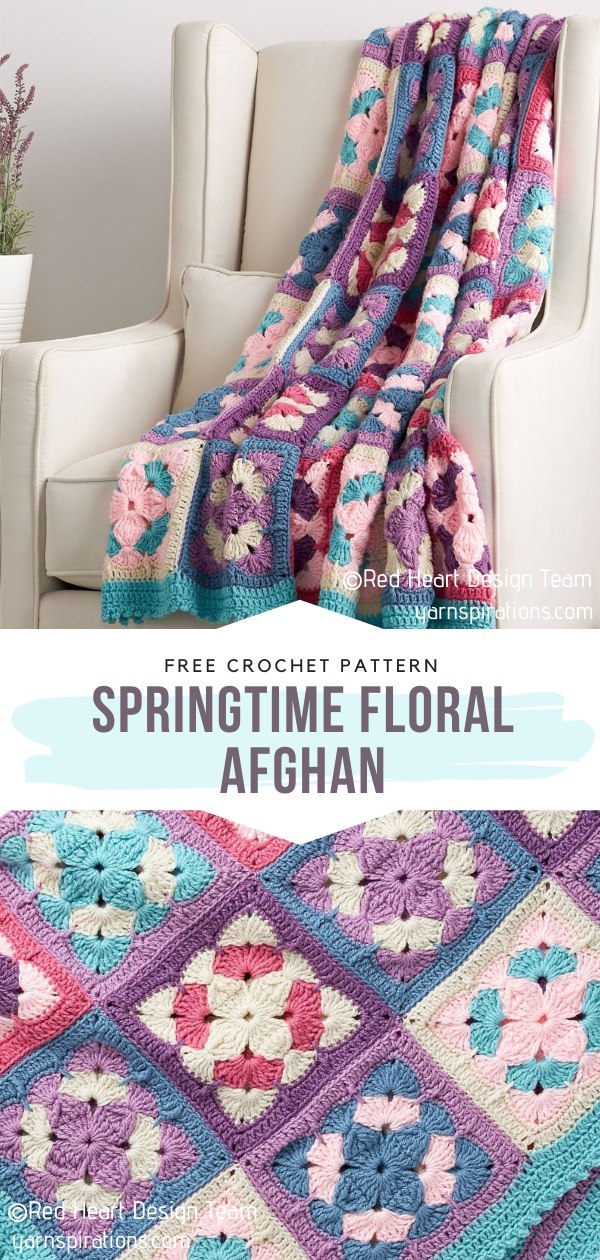 Crochet Floral Afghan