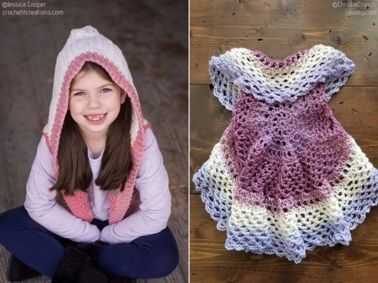 Little Girl's Favorite Crochet Vests with Free Patterns