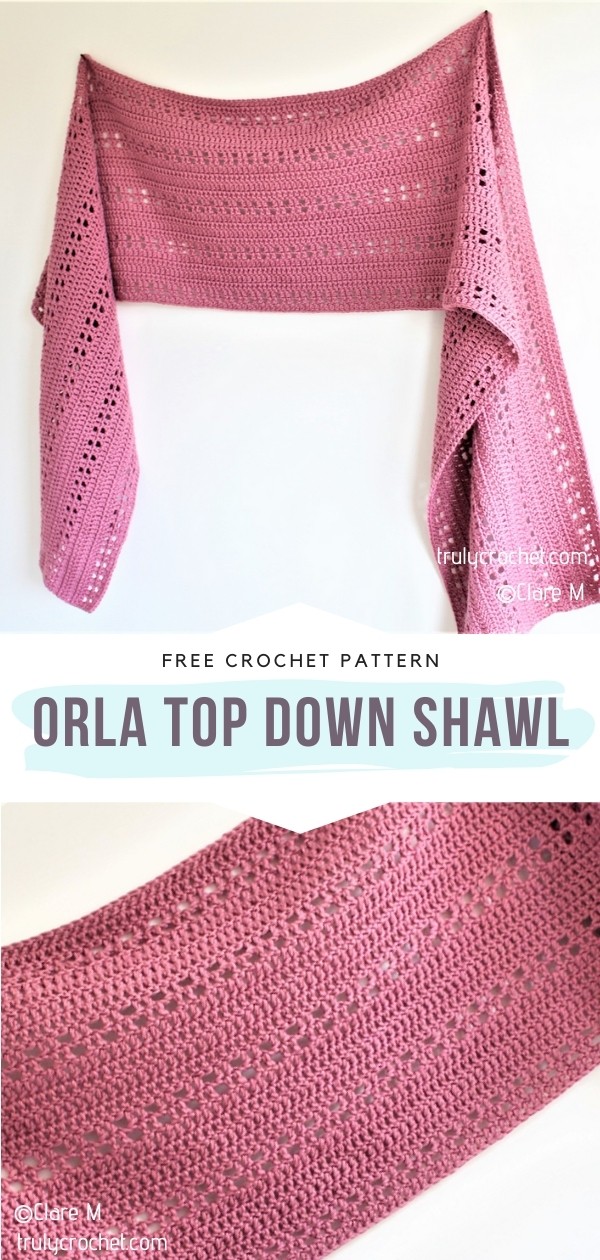 Subtle Pink Crochet Shawls - Free Patterns