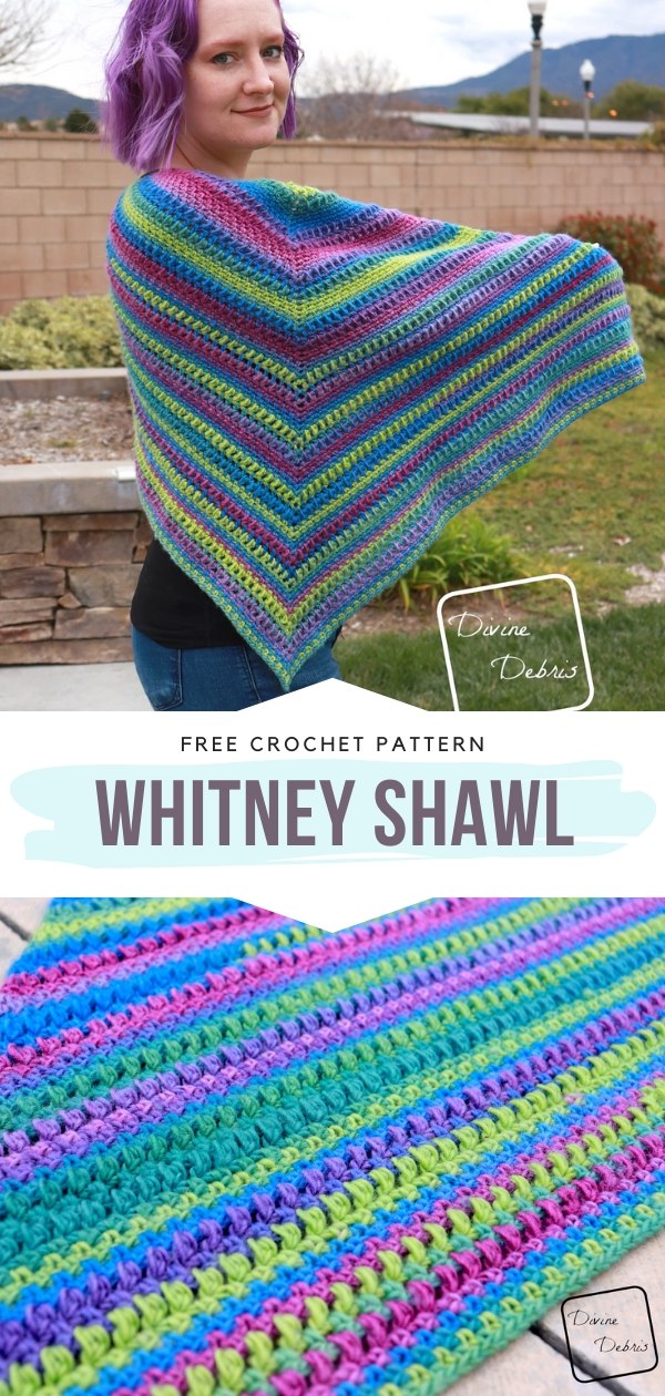 Whitney Shawl Free Crochet Pattern