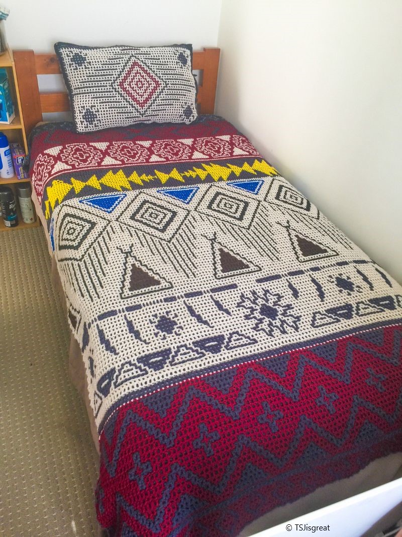 Crochet Mosaic Blanket
