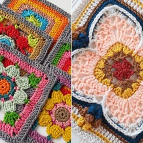 Artistic Flower Squares Free Crochet Patterns