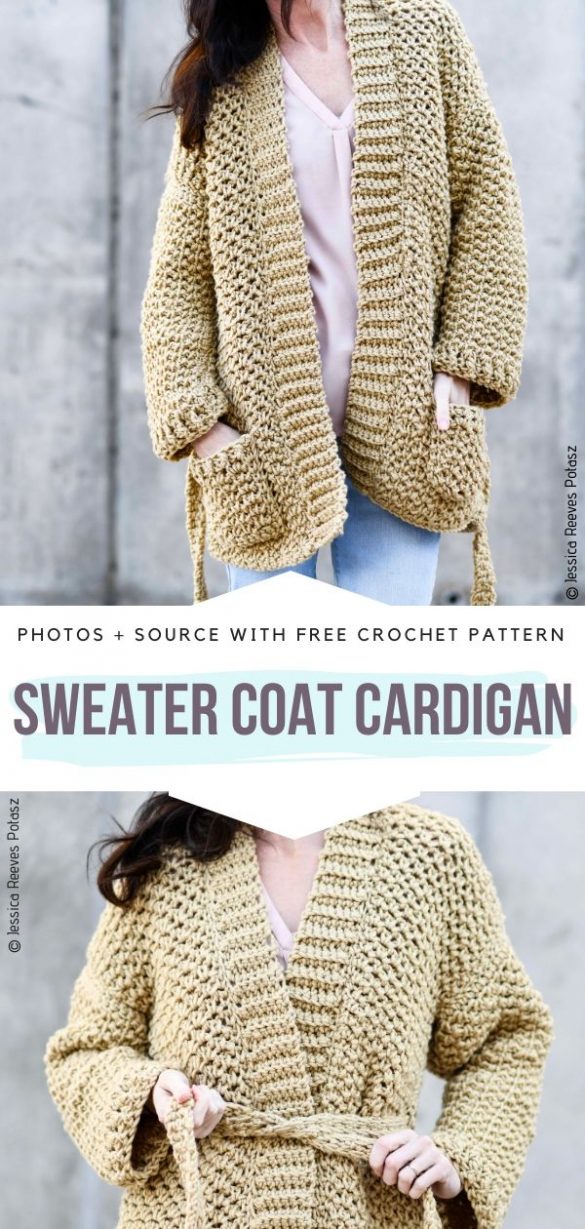 Oversized Crochet Cardigan Free Patterns