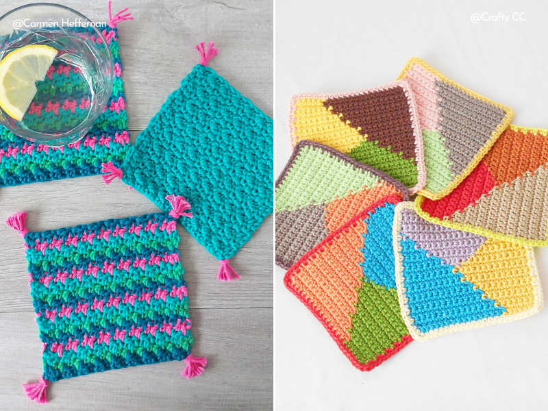 Colorful Coasters - Free Crochet Pattern