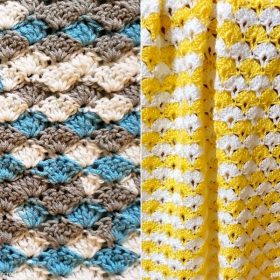 Lovely Shell Stitch Blankets with Free Crochet Patterns