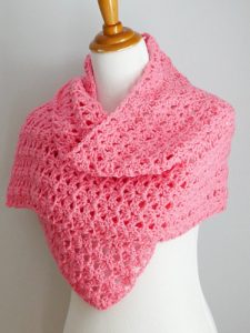 Think Pink Friendship Shawl Free Crochet Pattern