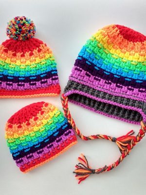 Rainbow Hat Free Crochet Pattern