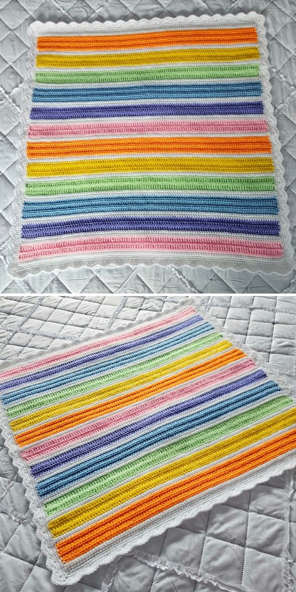 Rainbow crochet pattern that is free, easy, and beginner friendly