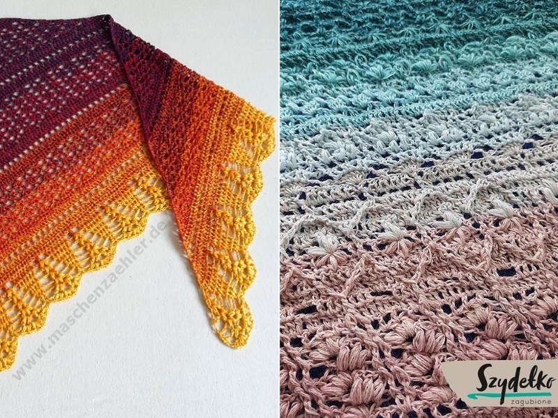 Beautiful Triangular Shawls with Free Crochet Patterns