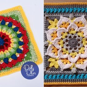 Blooming Afghan Blocks Free Crochet Patterns