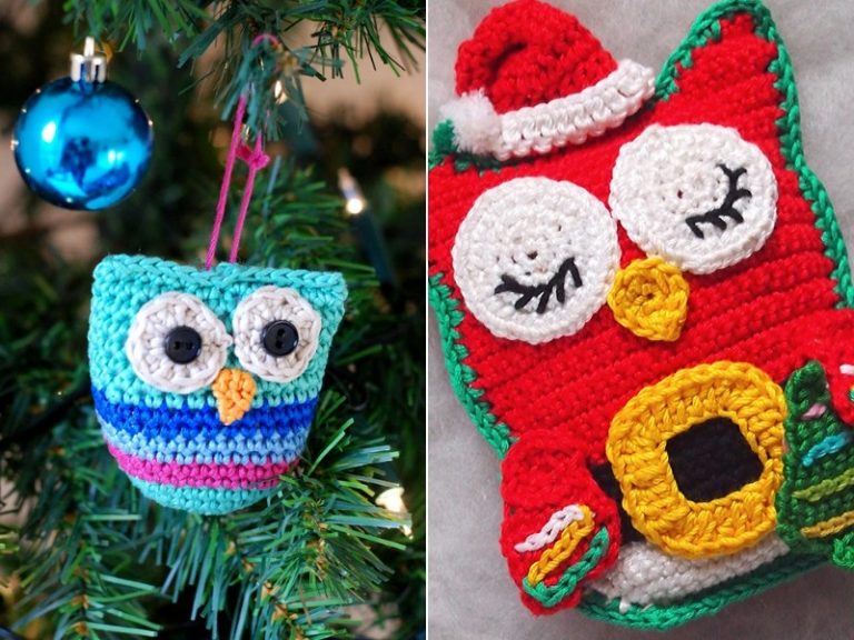 Christmas Owls Free Crochet Patterns