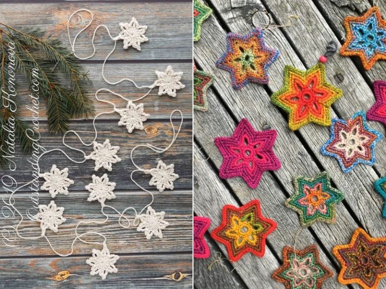 Garlands Full of Stars Free Crochet Patterns