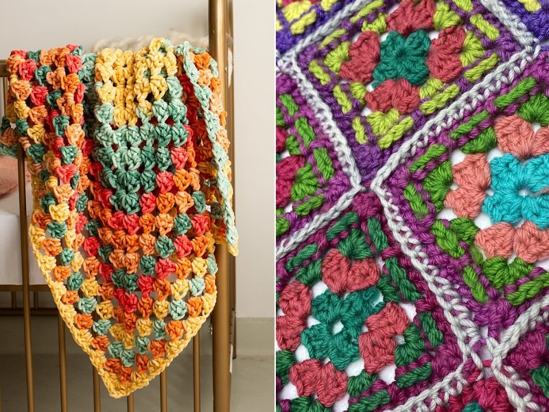 6-Day Granny Square Crochet Pattern by Betty McKnit