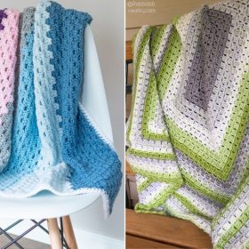 Modern Granny Afghans Free Crochet Patterns