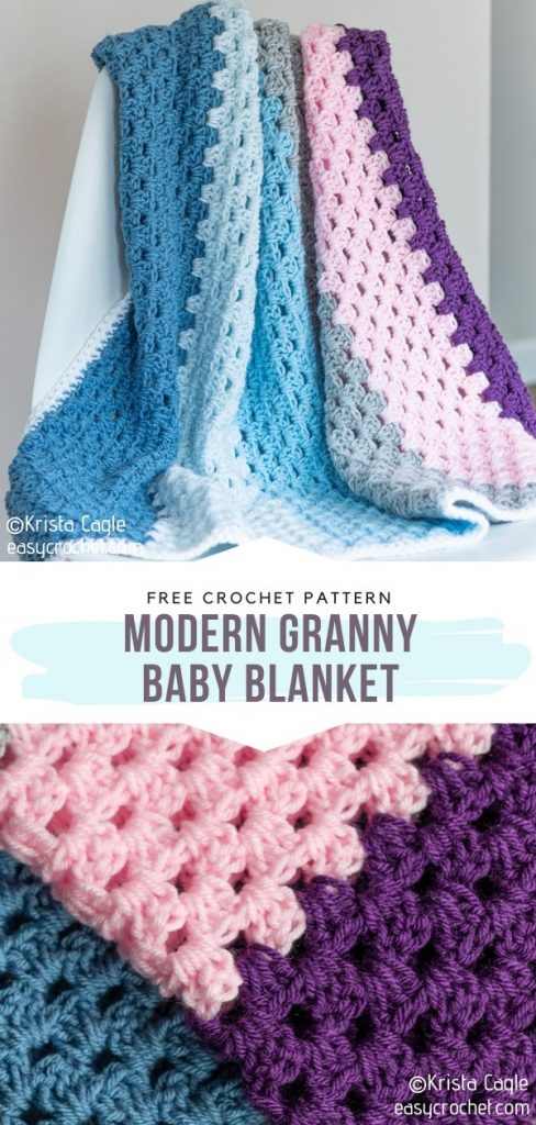 Modern Granny Afghans Free Crochet Patterns