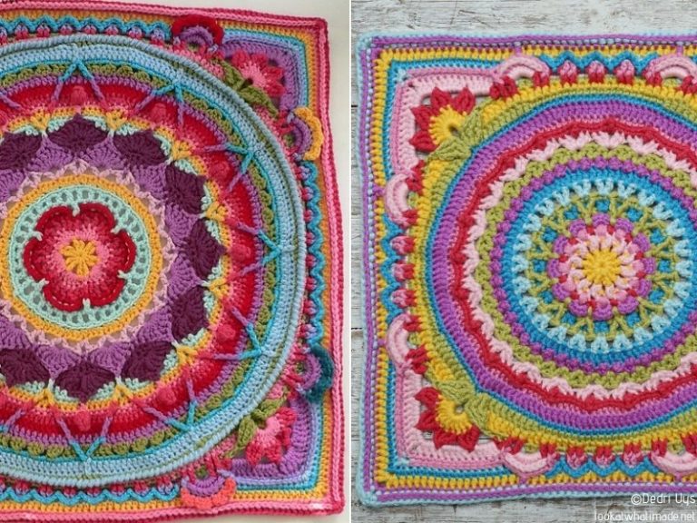 Spectacular Afghan Squares Free Crochet Patterns