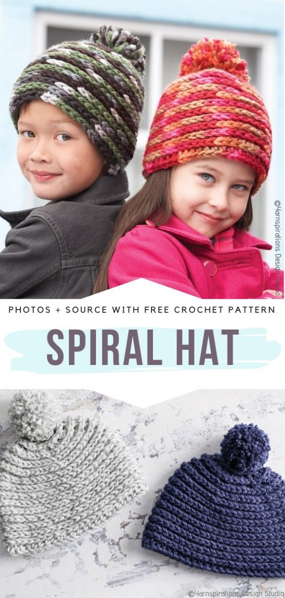 Simple Colors Hats Free Crochet Patterns