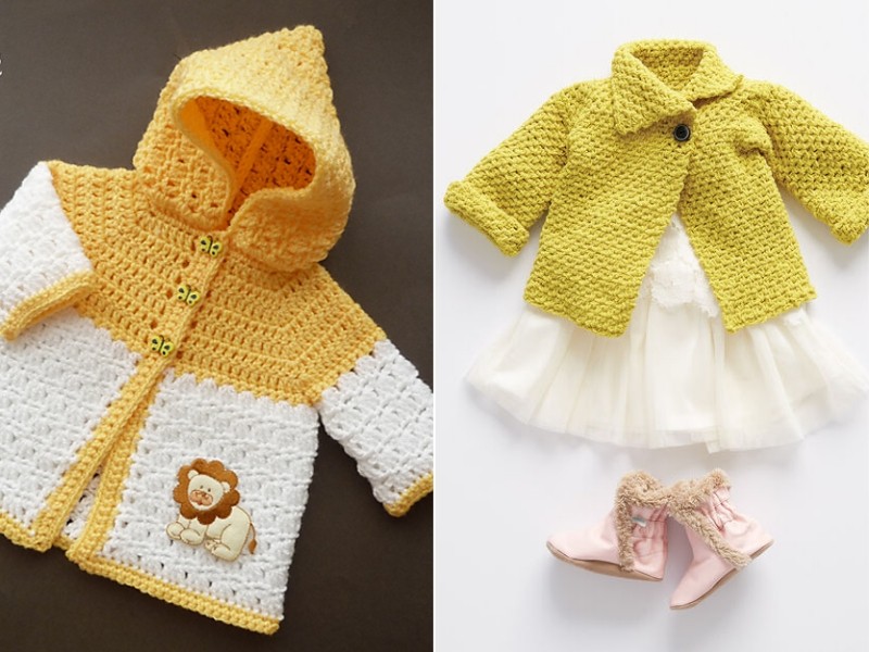 Sunny Baby Jackets Free Crochet Patterns