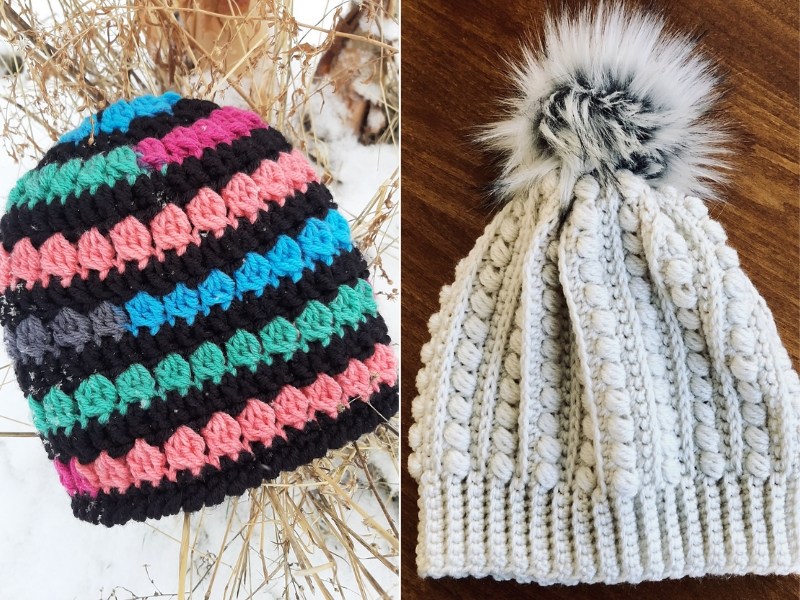 textured crochet beanie pattern