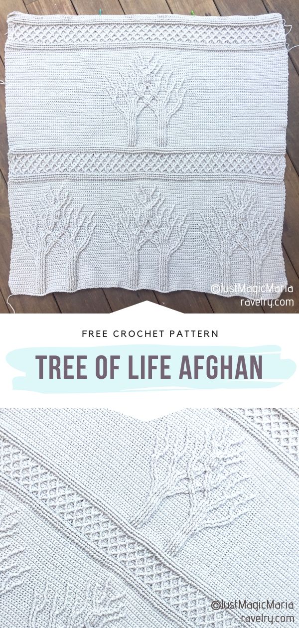 Tree of Life Crochet Afghan
