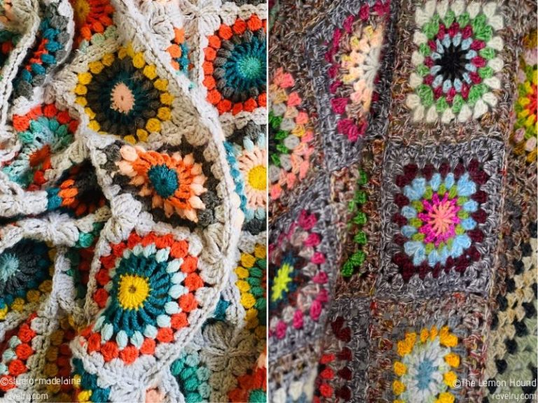 Wildflower Squares Blankets Free Crochet Patterns
