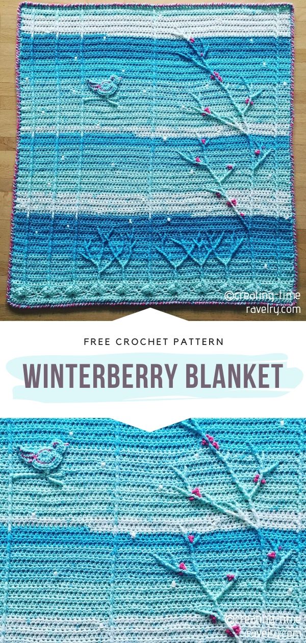 Winterberry Crochet Blanket