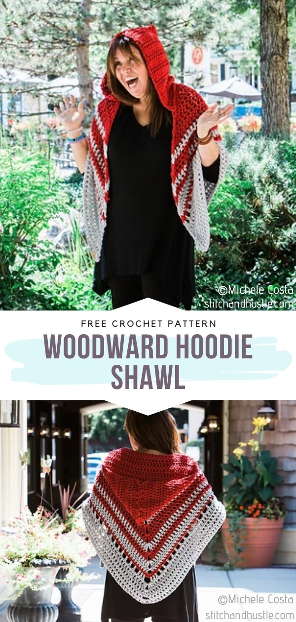 Hoodie Crochet Shawl