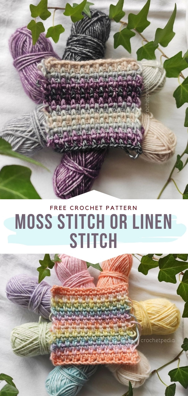 Moss Stitch or Linen Stitch