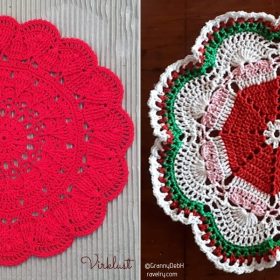 Decorative Doilies for Christmas with Free Crochet Patterns